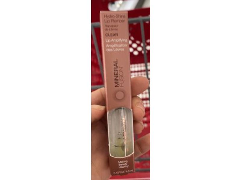 Mineral Fusion Hydro-Shine Lip Plumper, Clear, 0.15 fl oz/4.5 mL