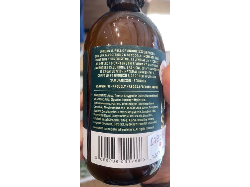 Soapsmith Hand Lotion, Hackney Marsh, 300 mL