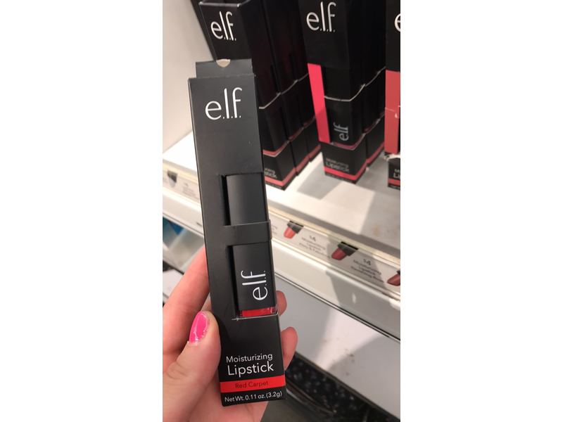 e.l.f. Moisturizing Lipstick, Red Carpet, 0.11 Ounce