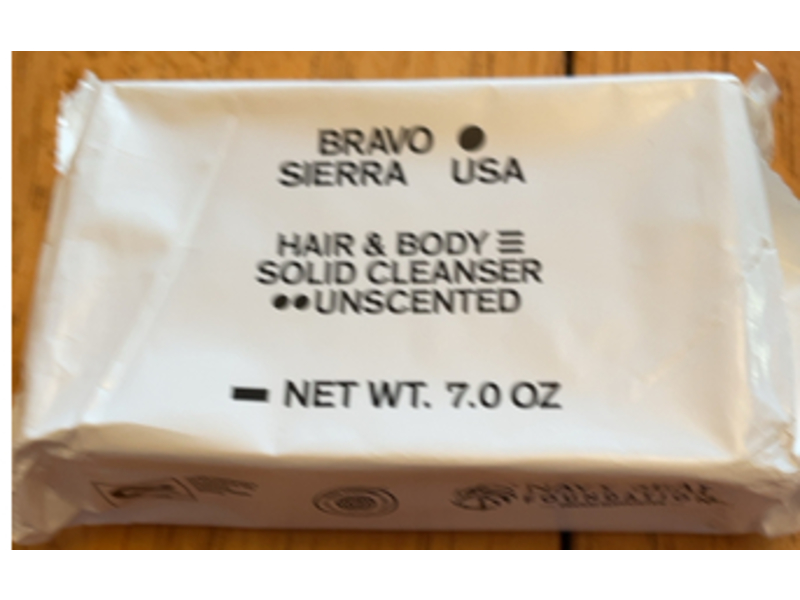 Bravo Sierra Hair & Body Solid Cleanser, Unscented