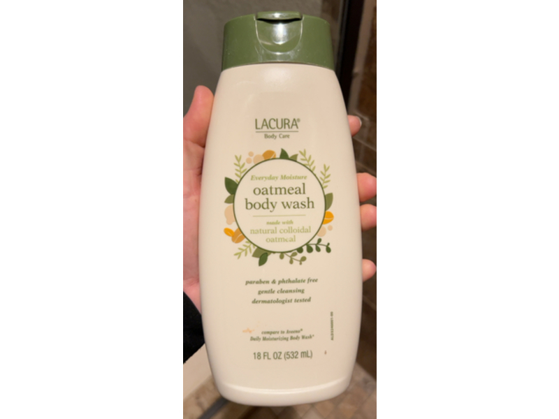 Lacura Everyday Moisture Body Wash, Oatmeal, 18 fl oz/532 mL