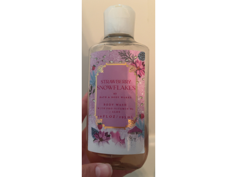 Bath & Body Works Body Wash, Strawberry Snowflakes, 10 fl oz/295 mL