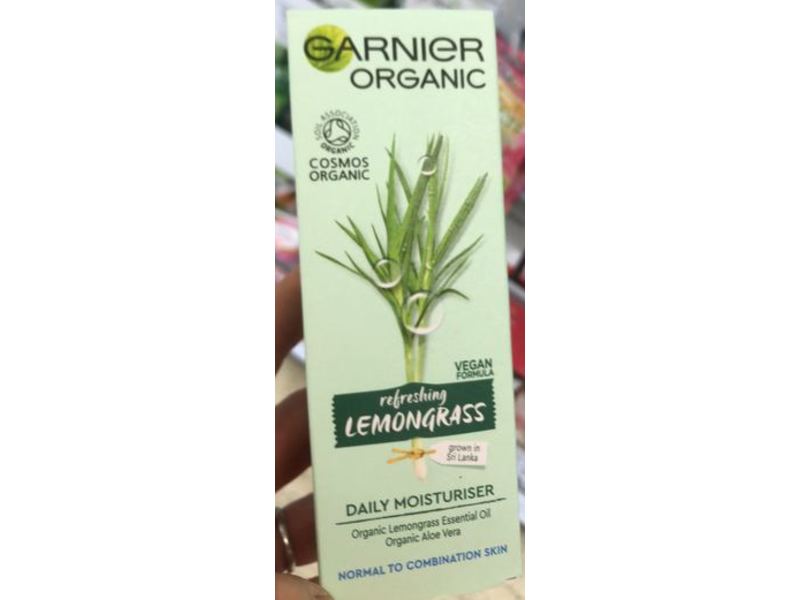 Garnier Organic Daily Moisturiser, Lemongrass, 50 mL