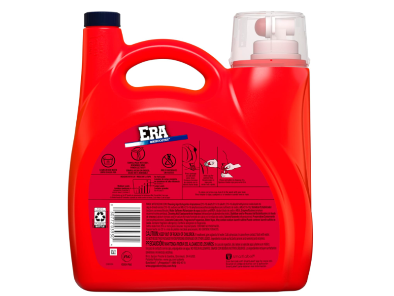 Era Oxibooster Liquid Laundry Detergent, 87 Loads, 154 fl oz/4.55 L