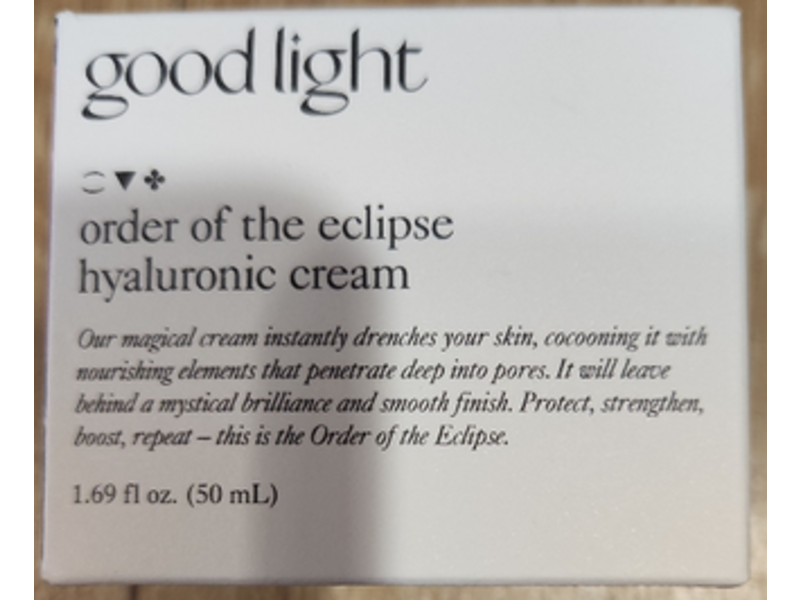 Good Light Order Of The Eclipse Hyaluronic Cream, 1.69 fl oz/50 mL