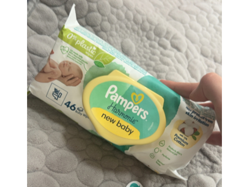 Pampers Harmonie New Baby Wipes, 46 Count