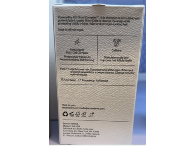 Act+Acre Cold Processed Stem Cell Shampoo, 10 fl oz/296 mL