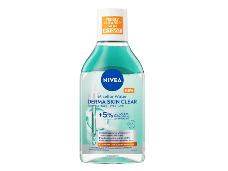 Nivea Derma Skin Clear Micellar Water, 400 mL