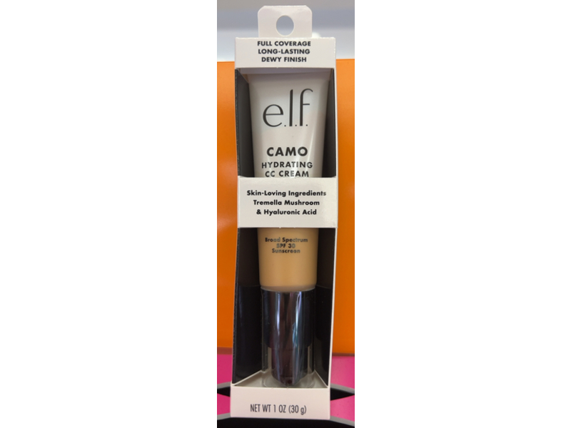 e.l.f. Camo Hydrating CC Cream, SPF 30 Medium 330 W, 1 oz/30 g