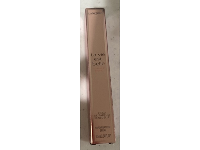 Lancome Paris La Vie Est Belle Eau De Parfum, Vanille Nude, 0.34 fl oz/10 mL