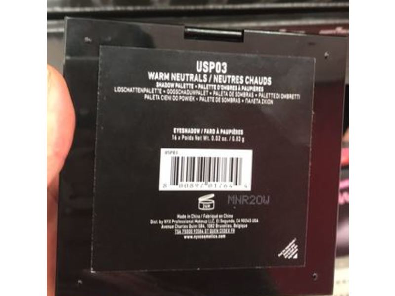 Nyx Professional Makeup Ultimate Eyeshadow Palette, Warm Neutrals, 0.02 oz/0.83 g