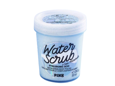 Victoria's Secret Pink Water Scrub, Hyaluronic Acid + Sea Minerals, 10 oz/283 g