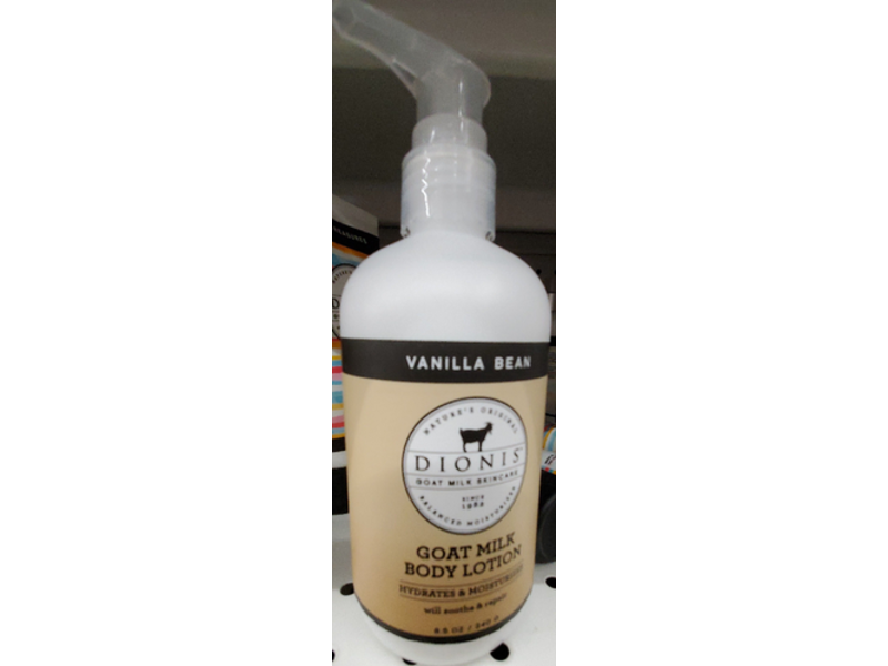 Dionis Goat Milk Body Lotion, Vanilla Bean, 8.5 oz/ 240 g