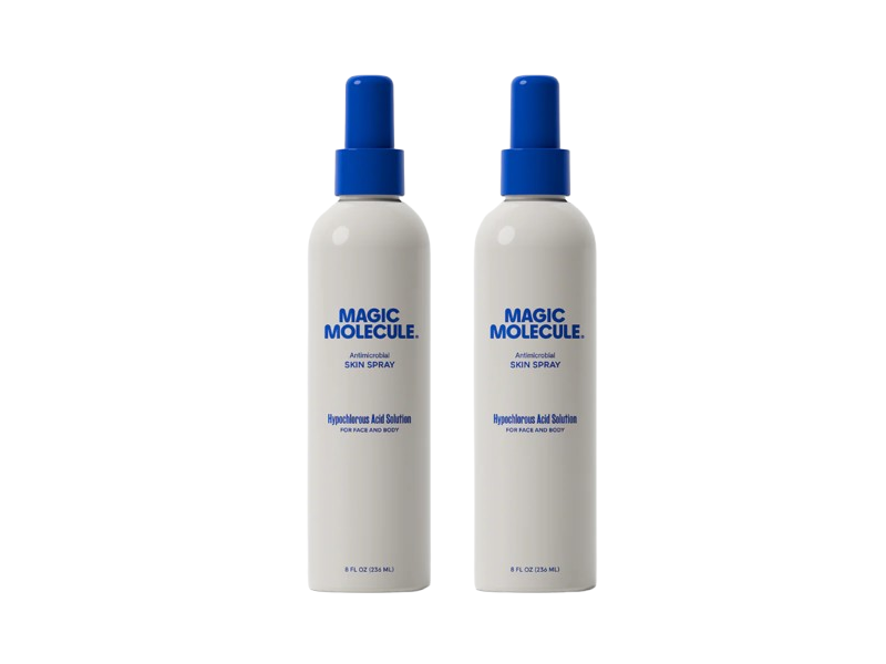 Magic Molecule Antimicrobial Skin Spray, Hypochlorous Acid Solution, 3.4 fl oz/100 mL, Pack Of 2