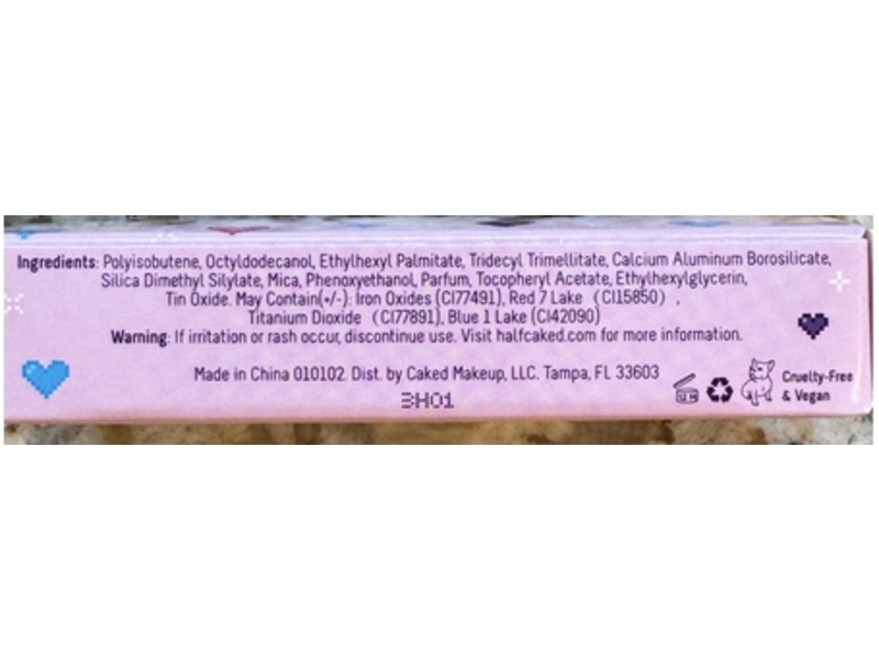 Half Caked Instant Crush Lip Gloss, Mezmerize & Crystal Baller, 0.1 fl oz/2 Or 3 mL, Pack of 2