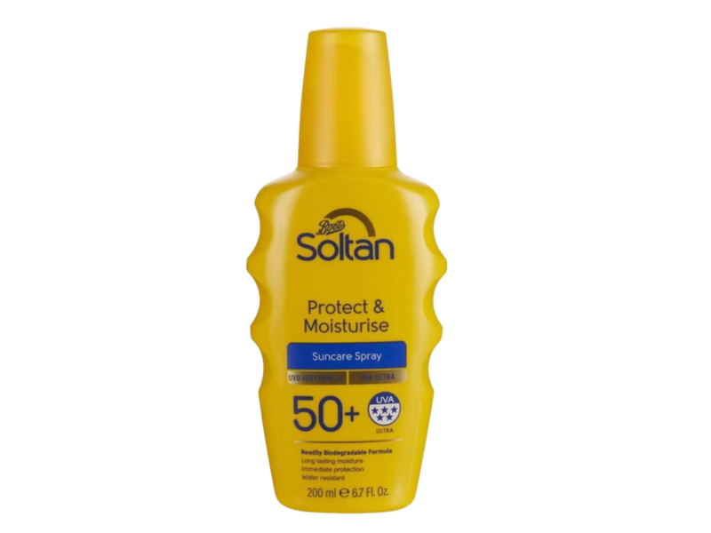 Boots Soltan Suncare Spray, SPF 50+, 6.7 fl oz/200 mL