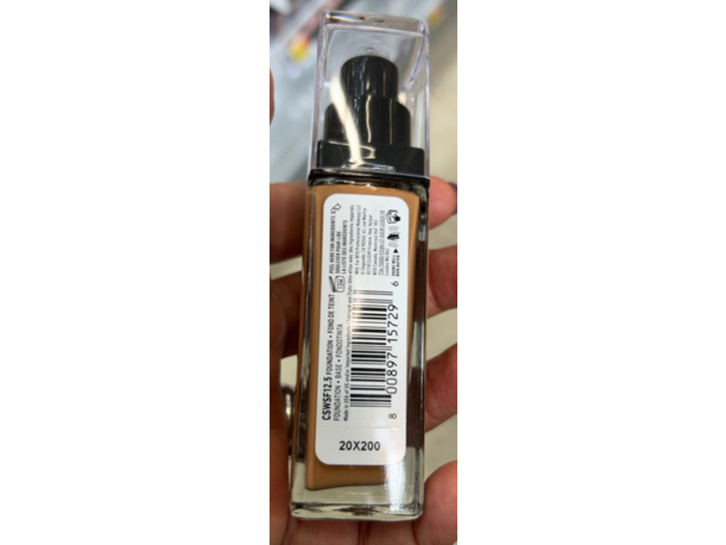 Nyx Professional Makeup Can't Stop Won't Stop Foundation, 12.5 Camel, 1.0 fl oz/30 mL