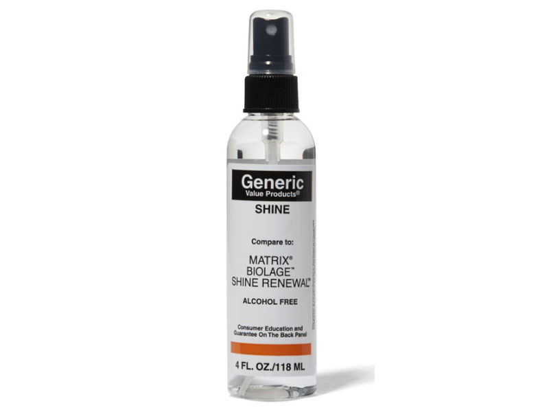 Generic Value Products Shine, Alcohol‑Free, 4 fl oz / 118 mL