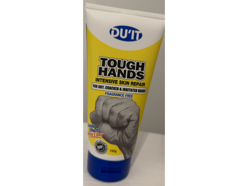 Du'It Tough Hands Intensive Skin Repair Cream, Fragrance Free, 150 g
