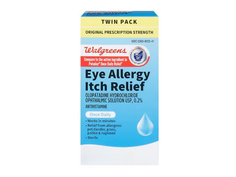 Walgreens Eye Allergy Itch Relief, 0.12 fl oz/3.5 mL, Pack Of 2
