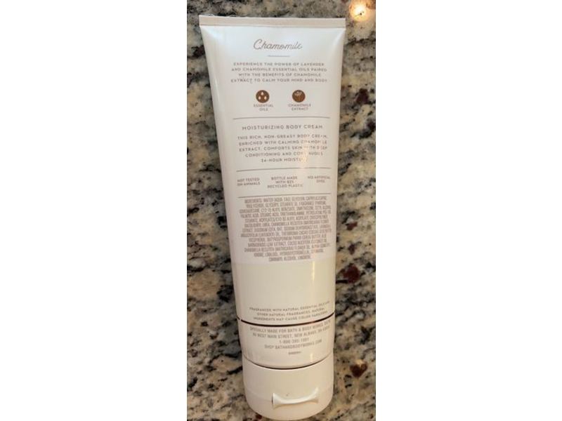 Bath & Body Works Aromatherapy Calming Body Cream, Lavender + Chamomile, 8 oz/226 g