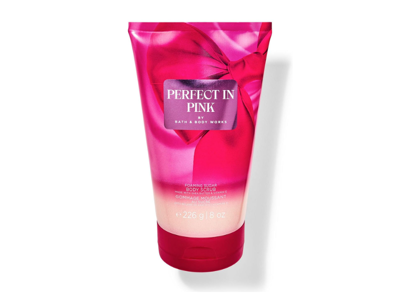 Bath & Body Works Foaming Sugar Body Scrub, Perfect In Pink, 8 oz/226 g