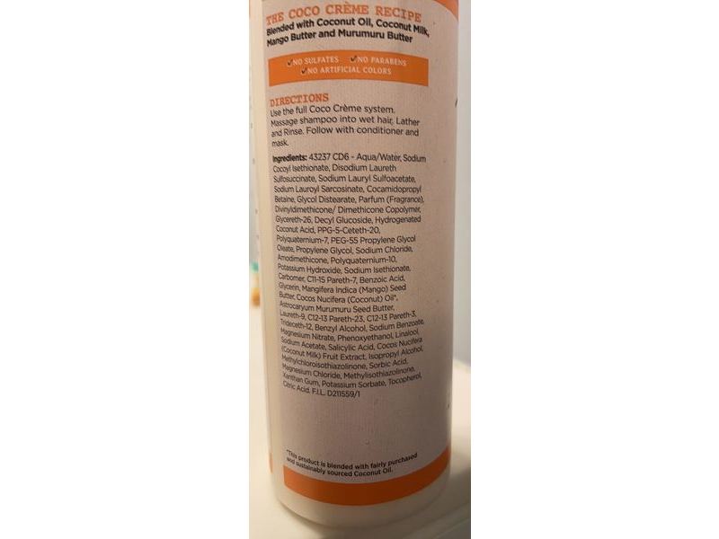 Carol's Daughter Curl Quenching Shampoo, Coco Creme, 16.9 fl oz/500 ml