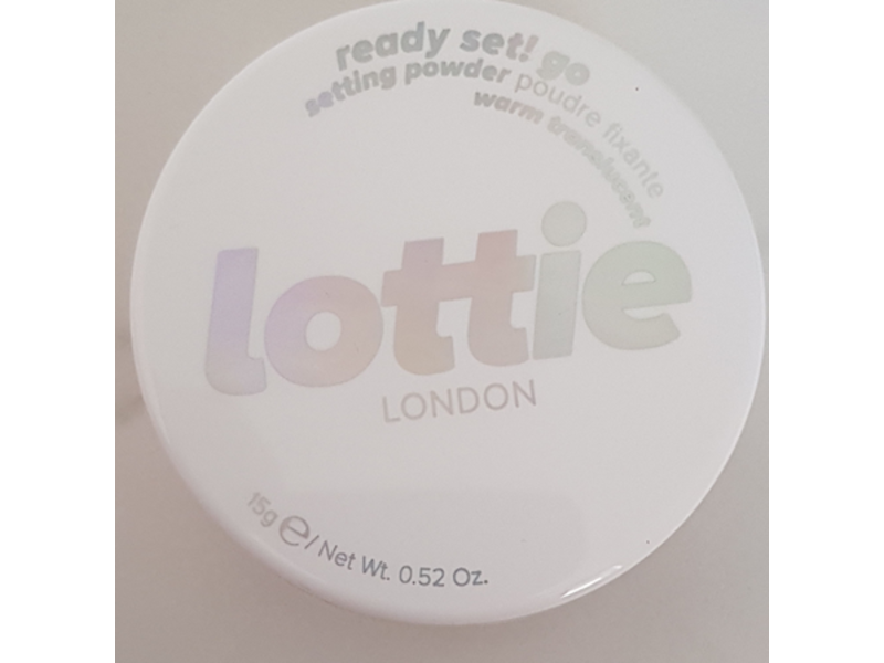 Lottie London Ready Set Go Setting Powder, Warm Translucent, 0.52 oz/15 g