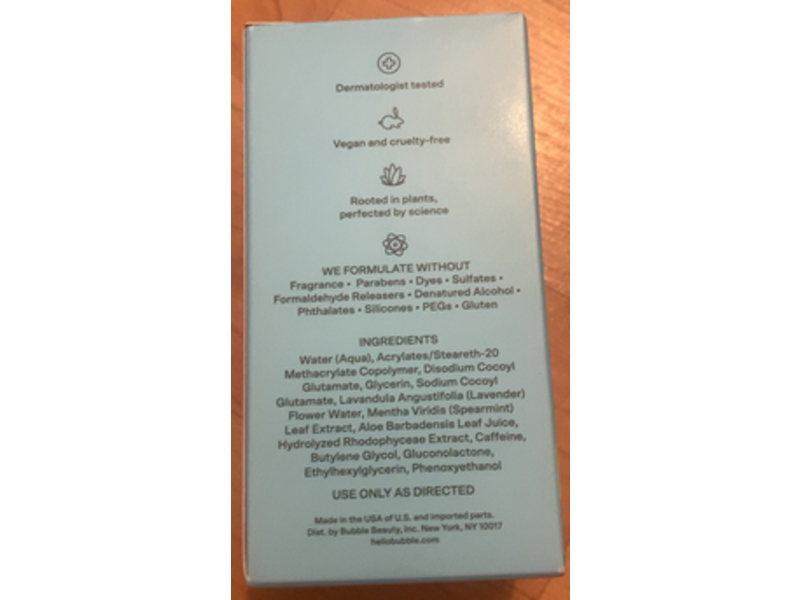 Bubble Fresh Start Gel Cleanser, 1.7 fl oz/50 mL