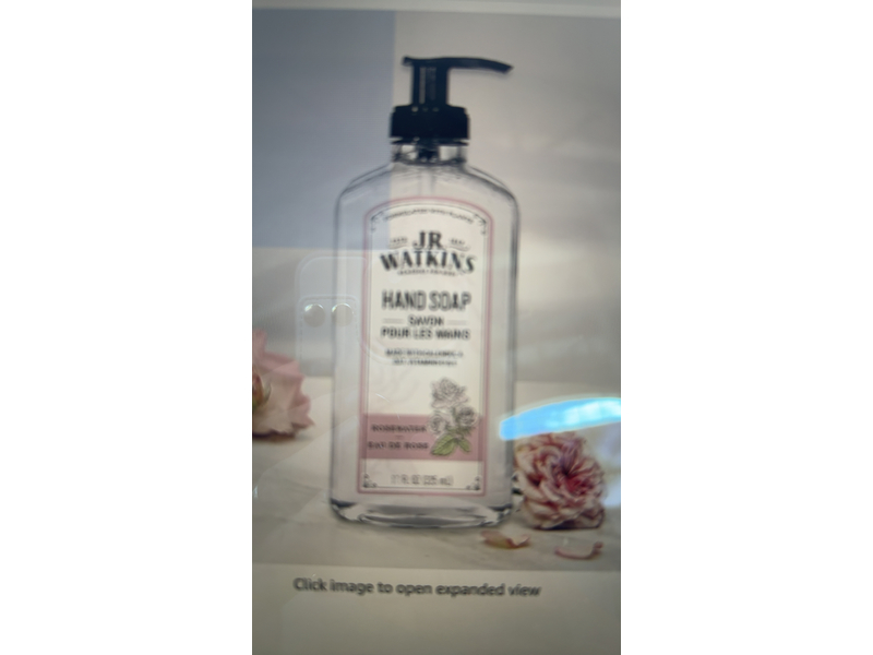 J.R.Watkins Hand Soap, Rose Water, 11 fl oz/325 mL, Pack Of 3