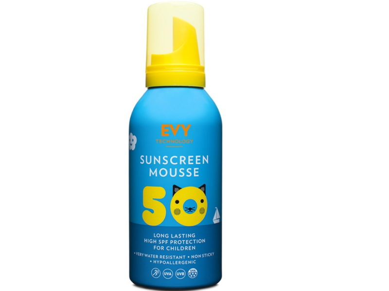Evy Technology Sunscreen Mousse, SPF 50, 150 mL