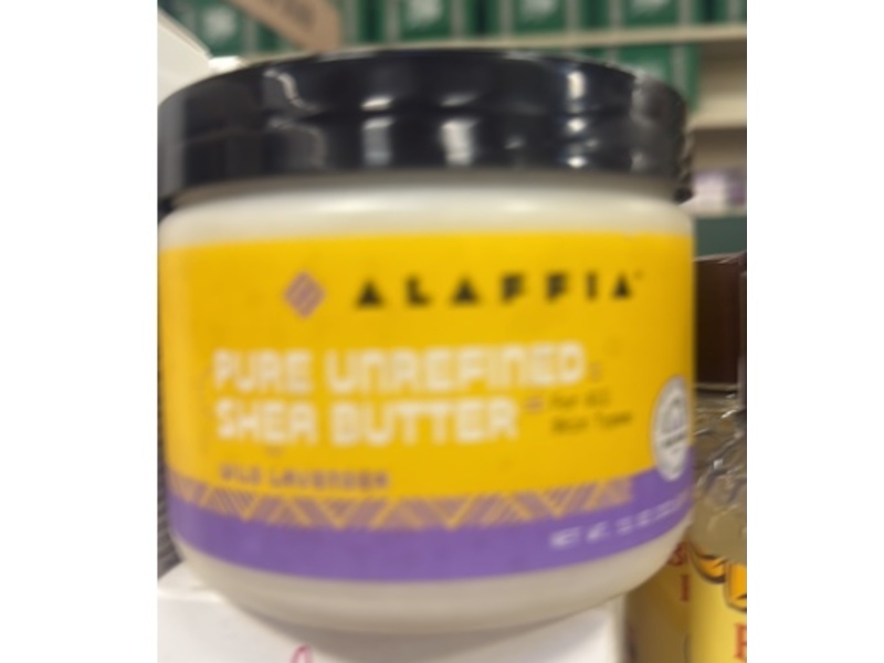 Alaffia Pure Unrefined Shea Butter, Lavender, 11 oz/312 g