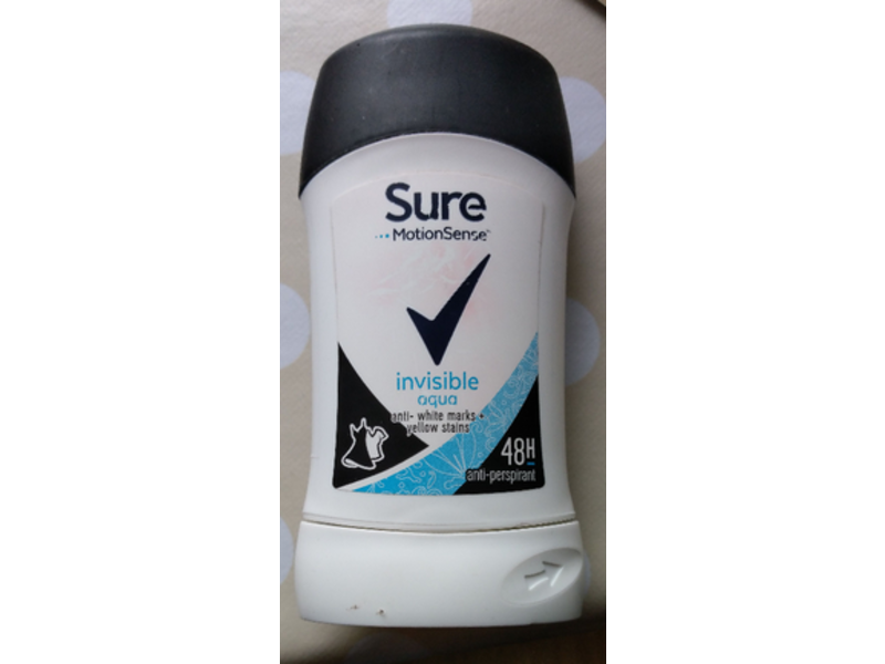 Sure Antiperspirant, Invisible Aqua, 40 mL