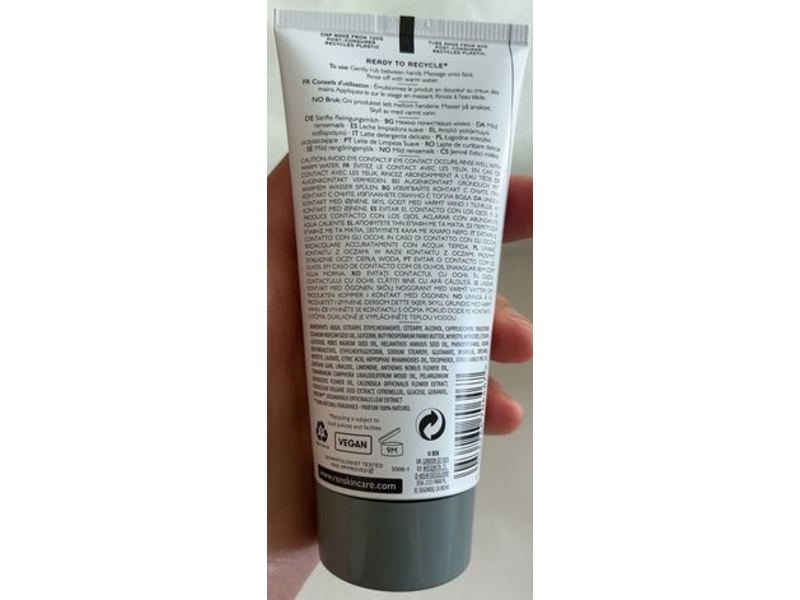 REN Clean Skincare Evercalm Gentle Cleansing Milk, 1.7 fl oz/50 mL