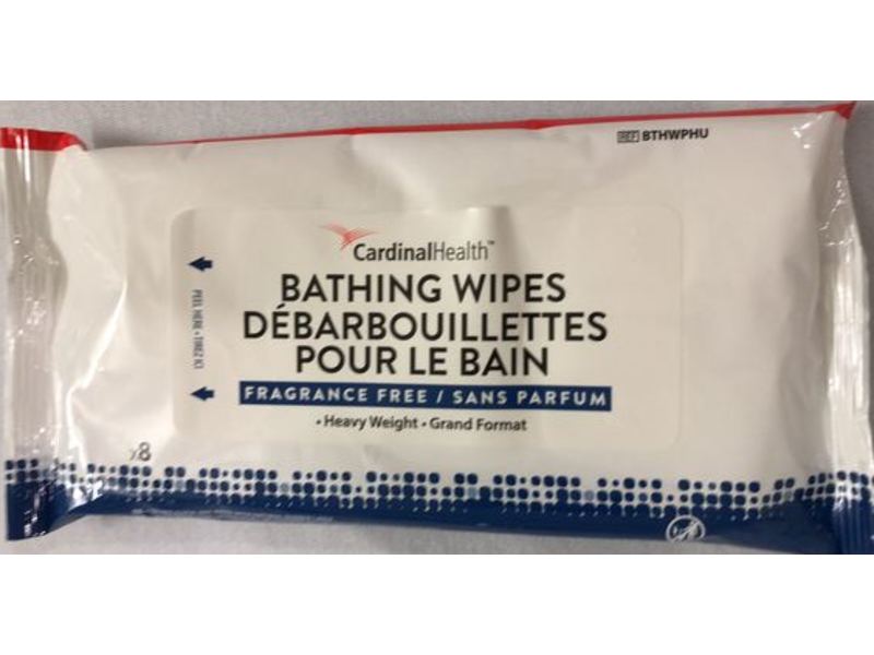 Cardinal Health Bathing Wipes, Fragrance Free