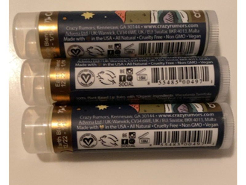 Crazy Rumors Capricon Lip Balm, Earth Blend 12/22- 1/19, 4.5 g