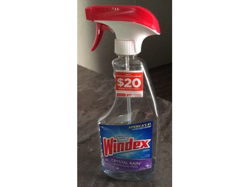 Windex Glass Cleaner, Crystal Rain, 23 fl oz/680 mL