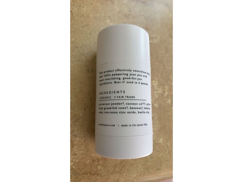 Primally Pure Deodorant, Unscented, 1.7 oz