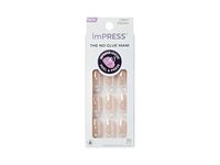 ImPress No Glue Mani Press On Nails, Fallin, Pink, Short Size, Oval Shape, 30 Count - thumbnail 1