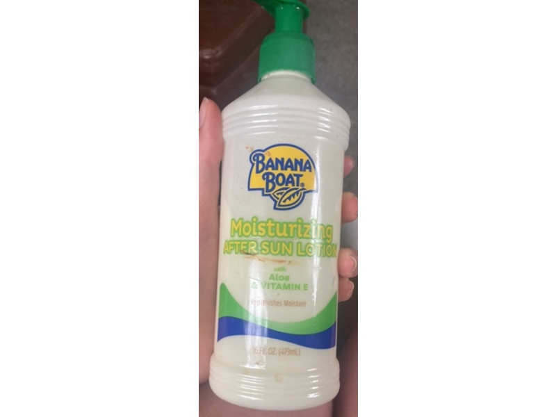 Banana Boat Moisturizing After Sun Lotion, Aloe And Vitamin E, 16 fl oz/473 mL