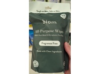 Biom All-Purpose Wipes, Fragrance Free, Count 60 - Image 2