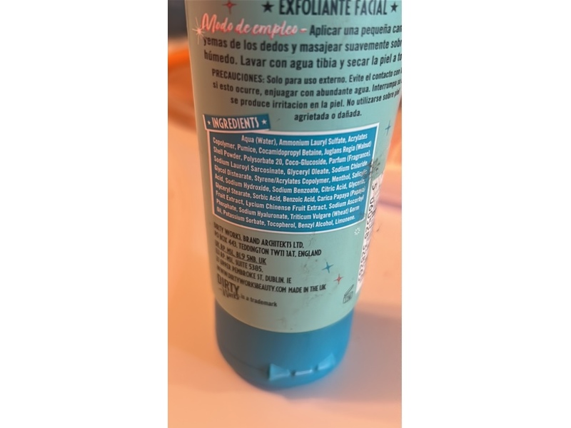 Dirty Works Vitamin C Face Scrub, 4.2 fl oz/125 mL