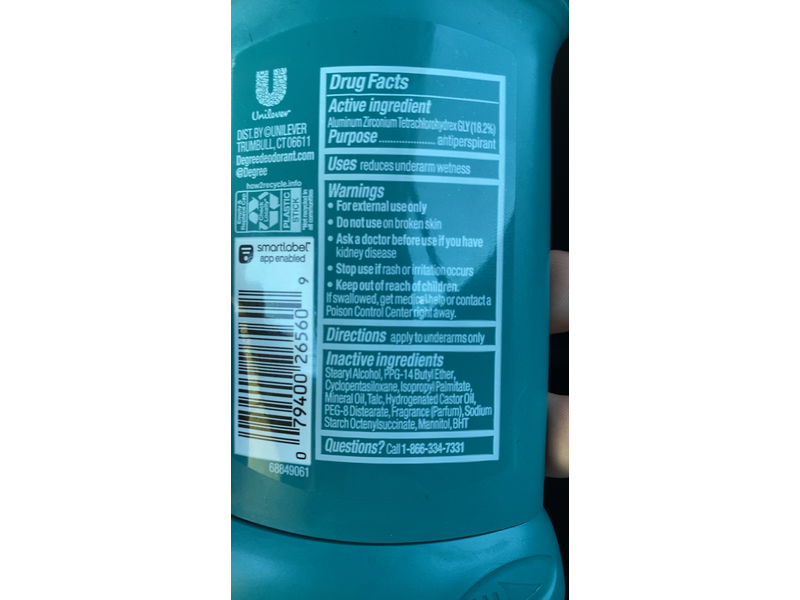 Degree 48H Antiperspirant Deodorant, Extreme Blast, 2.7 oz/76 g