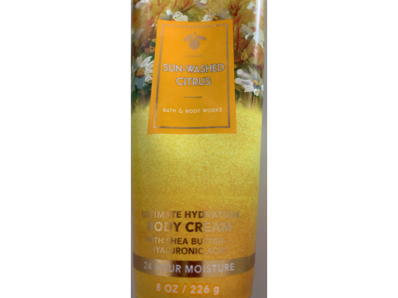 Bath & Body Works Ultimate Hydration Body Cream, Sun Washed Citrus, 8 oz/226 g