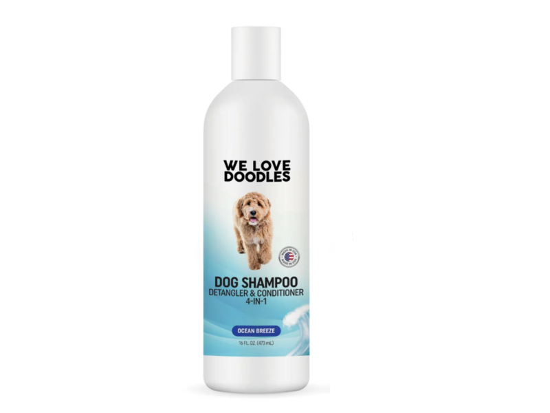 We Love Doodles 4-In-1 Dog Shampoo, Detangler & Conditioner, Ocean Breeze, 16 fl oz/473 mL
