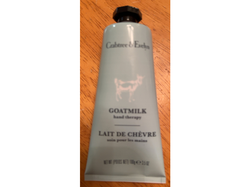 Crabtree & Evelyn Goat Milk Hand Therapy Cream, 3.5 oz/100 g