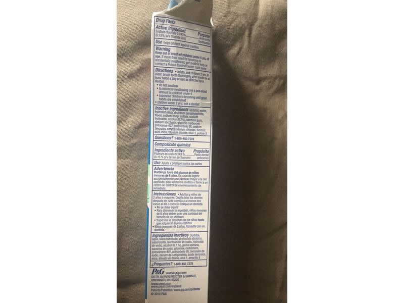 Crest Complete Whitening Scope Toothpaste, Mint Fresh