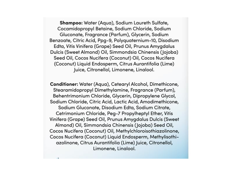Dove Coconut & Hydration Shampoo + Conditioner, 12 fl oz/355 mL, 2 Count
