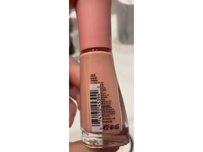 Sally Hansen Insta-Dri Nail Polish, 181 Sugar Poppy, 0.31 fl oz/9.17 mL