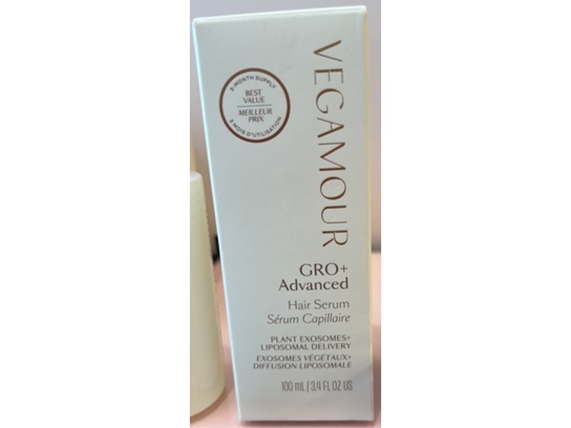 Vegamour GRO+ Advanced Hair Serum, 3.4 fl oz/100 mL